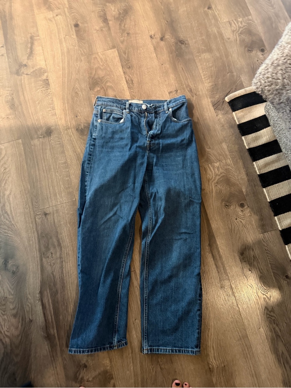 Everlane way high  Women's Straight-Leg Jeans in Deep Indigo